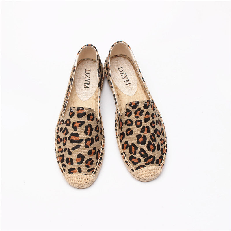 OrthoCare Animal Print Espadrille Slip-On Flats