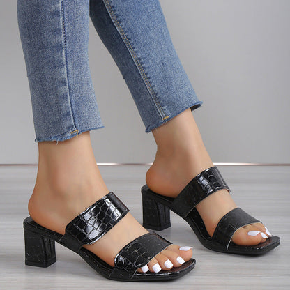 Xiomara | Women’s Orthopedic Block Heel Mule Sandals