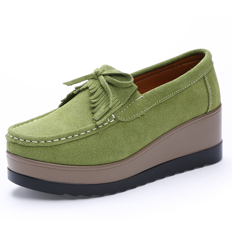 OrthoCare Shoes With Fringe Bow Design - Comfort And Elegance