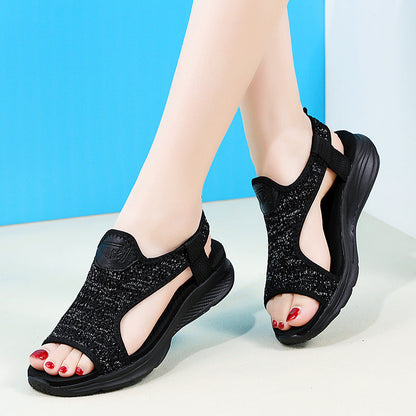 Uliana | Women’s Orthopedic Rhinestone Mesh Comfort Sandals