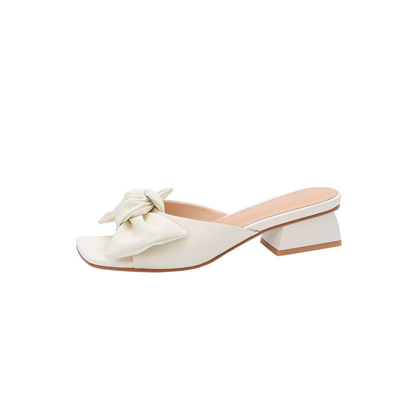 Ysabel | Women’s Orthopedic Bow Knot Block Heel Mule Sandals