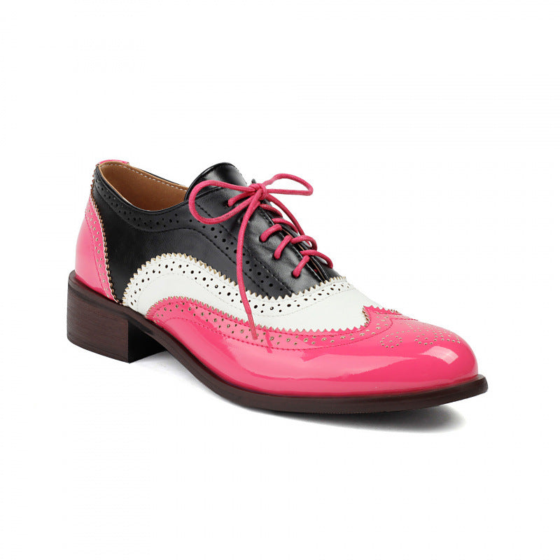 OrthoCare | Colorblock Lace-Up Oxford Shoes