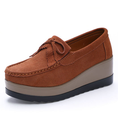 OrthoCare Shoes With Fringe Bow Design - Comfort And Elegance
