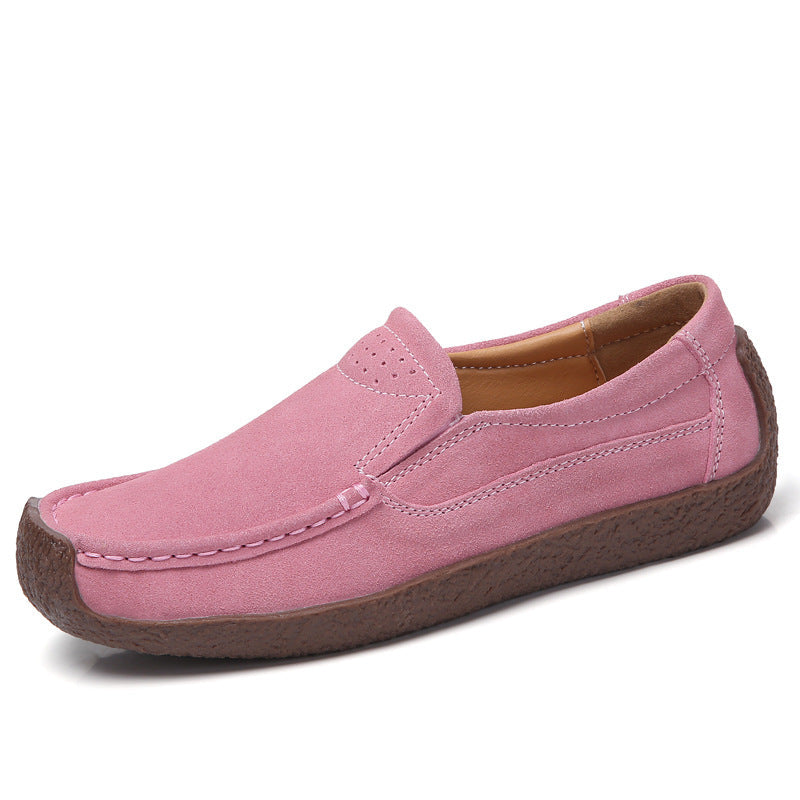 OrthoCare Women’s Suede Slip-On Loafers – Lightweight Comfort Casual Shoes