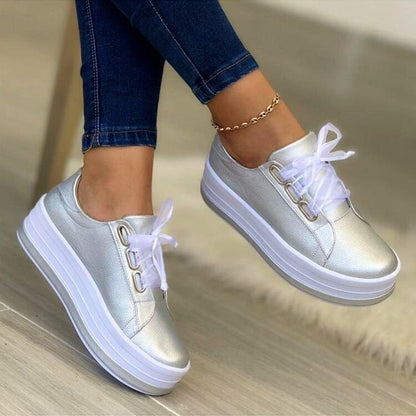 OrthoCare Flat Sneakers With Ribbon - Unique Style And Comfort