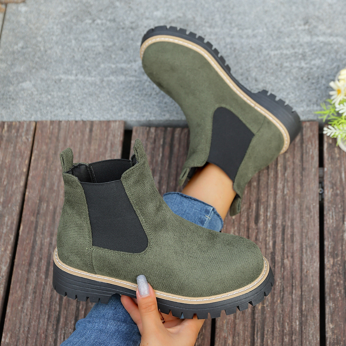 OrthoCare Square-Heeled, Round-Toe Boots For A Unique Style