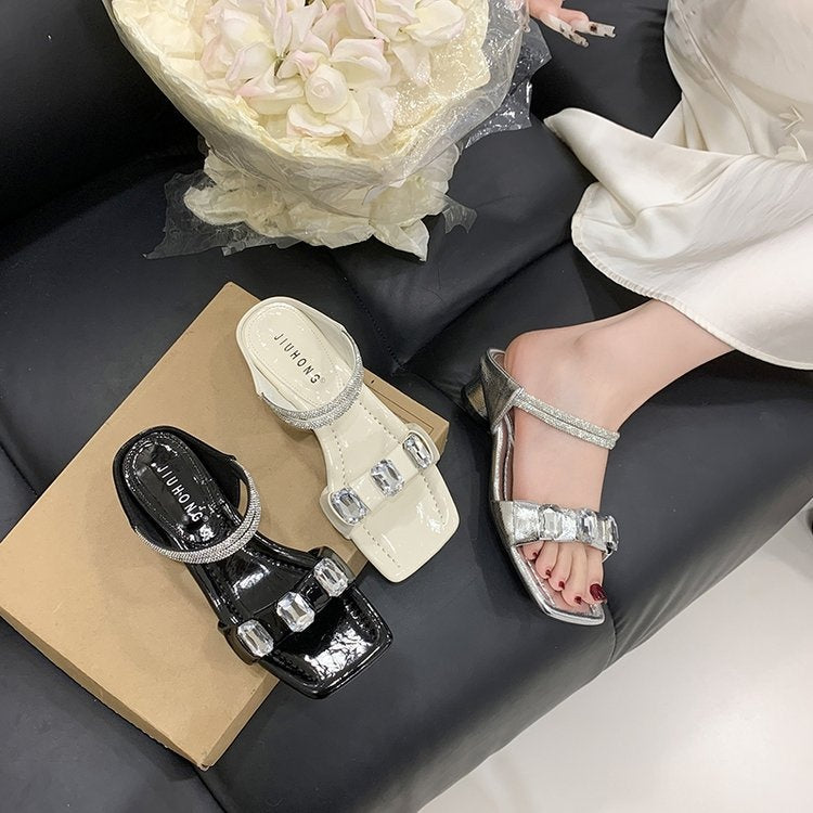 OrthoCare | Studded Strap Platform Slide Sandals