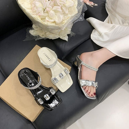 OrthoCare | Studded Strap Platform Slide Sandals