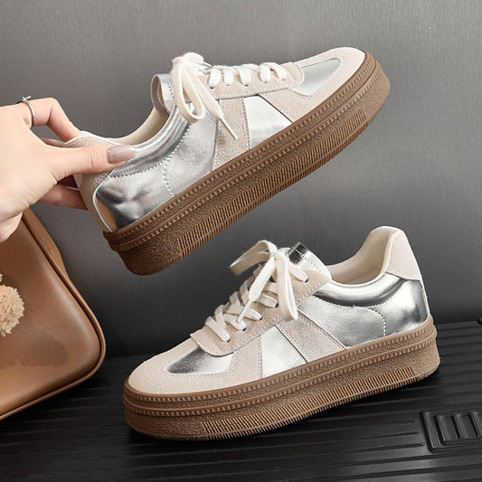 Leocadia | Women’s Orthopedic Metallic Platform Sneakers