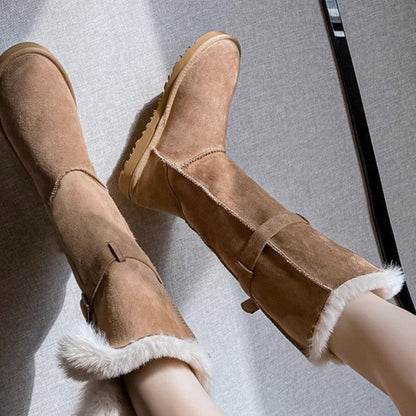 Alexa | Orthopedic High Tube Foldable Warm Fur Boots