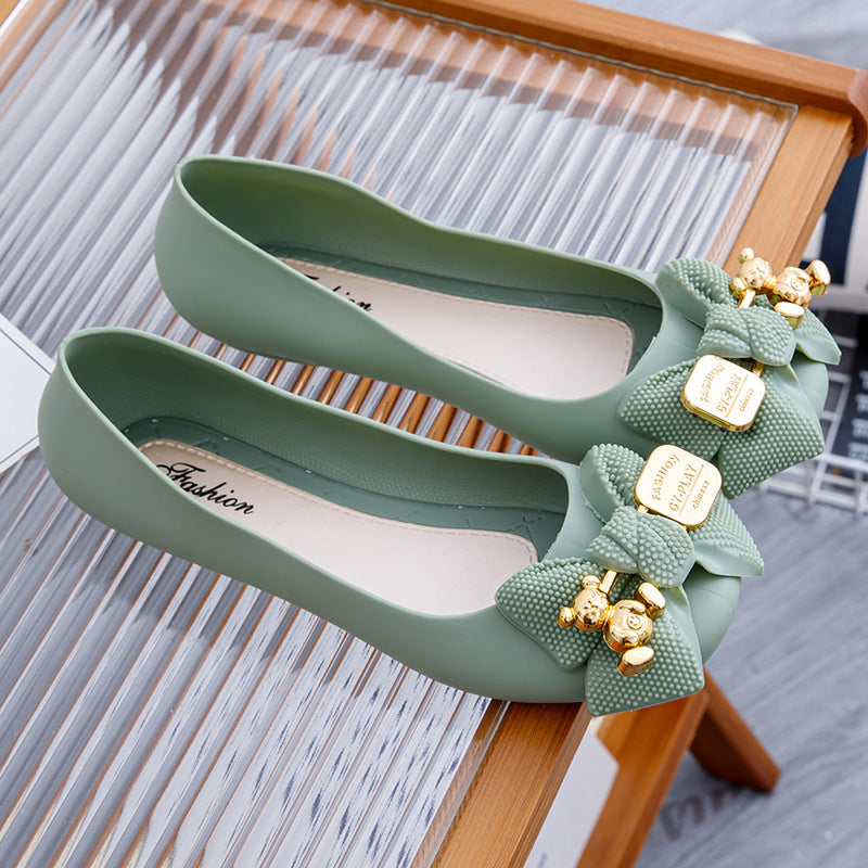Umaya | Women’s Orthopedic Floral Embellished Ballet Flats