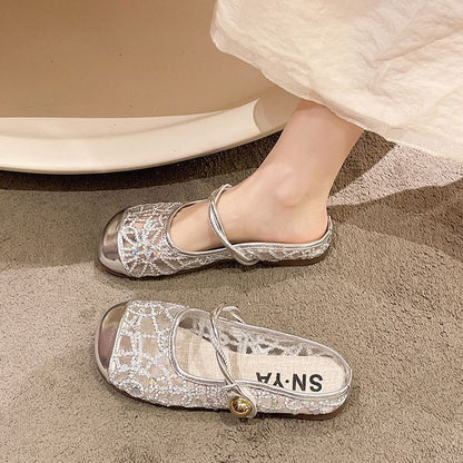 OrthoCare | Floral Lace Mary Jane Ballet Flats