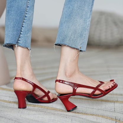 OrthoCare Sandals With Thick, High Heels, A Unique Style