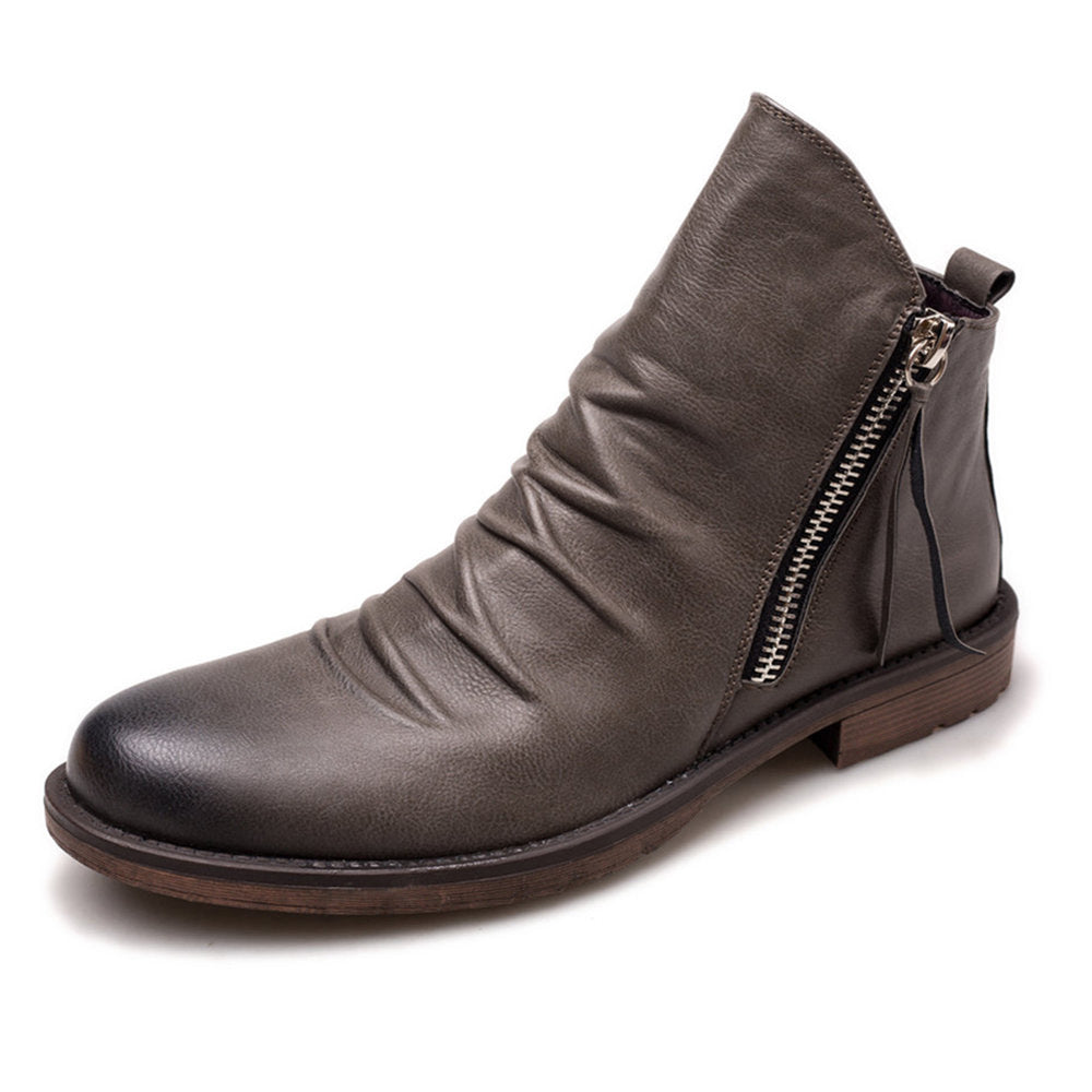 Daniel | Orthopedic Double side zipper non-slip men's boots