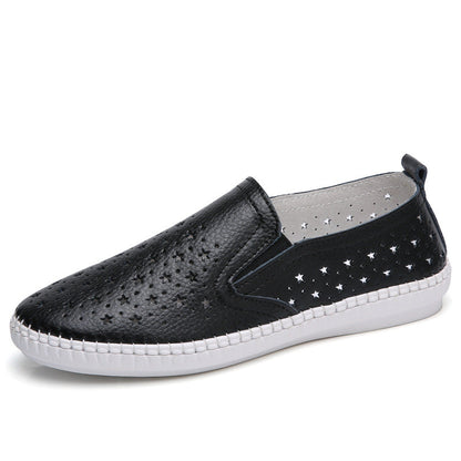 OrthoCare Women’s Perforated Slip-On Flats – Lightweight Breathable Comfort Shoes