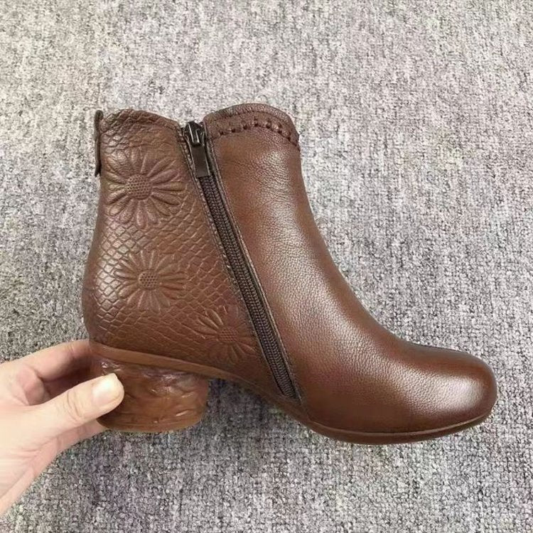 OrthoCare Winter Boots - Fleece Lined, Anti-Slip Heel