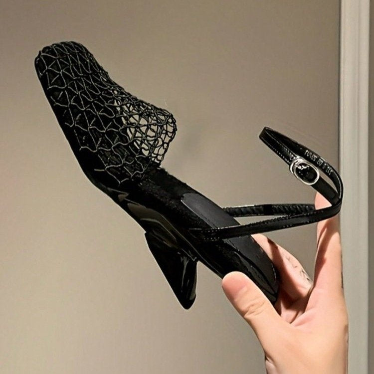 OrthoCare | Woven Pointed Toe Slingback Flats