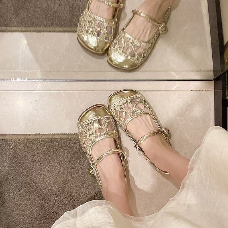 OrthoCare | Floral Lace Mary Jane Ballet Flats