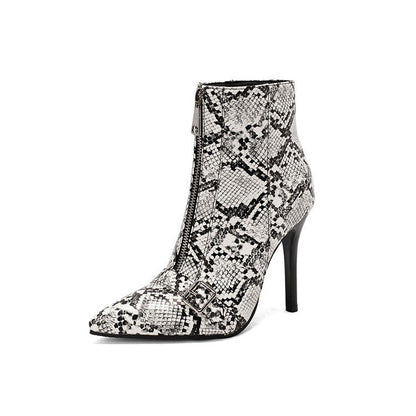 Macarena | Pointed-Toe Zip Orthopedic Stiletto Ankle Boots