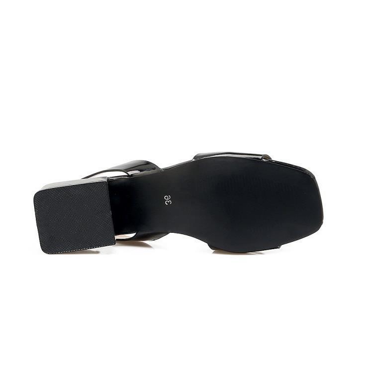 OrthoCare Patent Leather Mid-Heel Shoes With Buckle