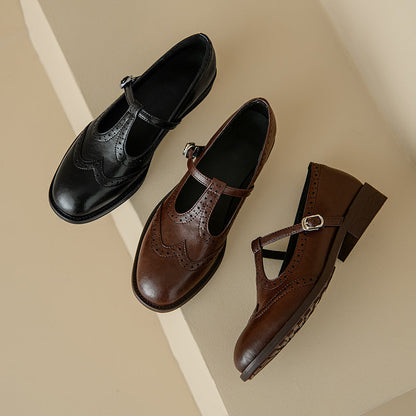 OrthoCare Mary Jane Shoes - T-Strap Comfort