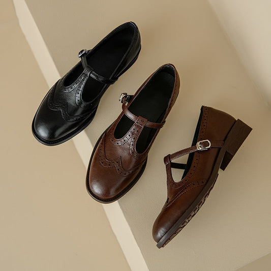 OrthoCare Mary Jane Shoes - T-Strap Comfort