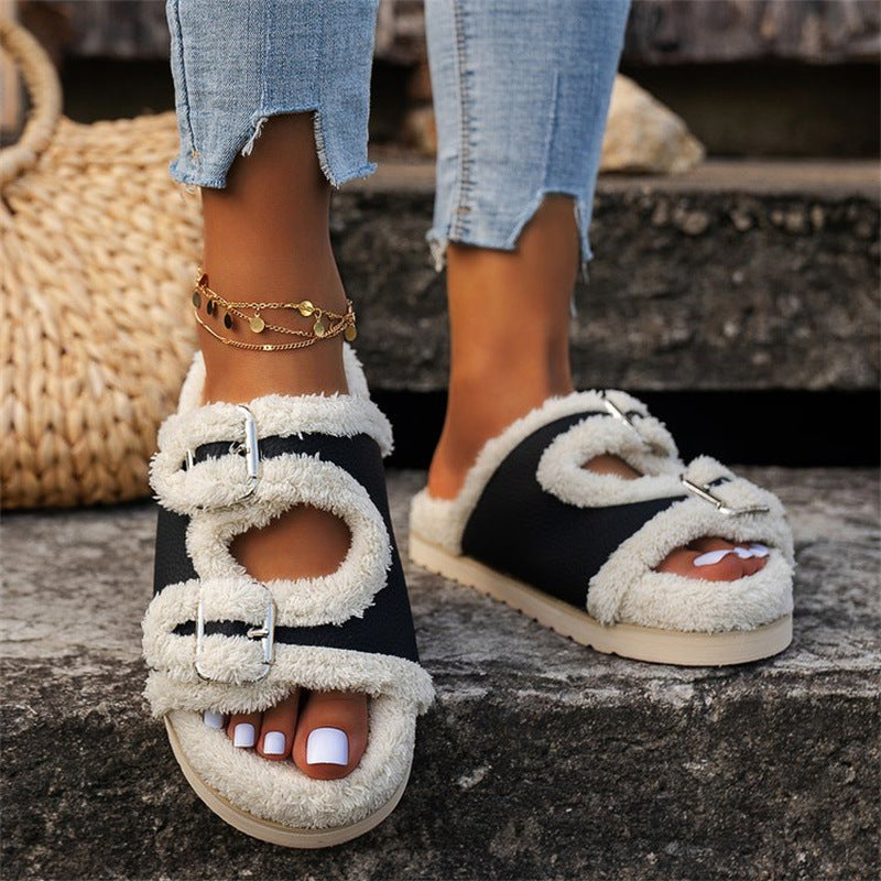 OrthoCare Thick Wool Winter Slippers - Unique Comfort