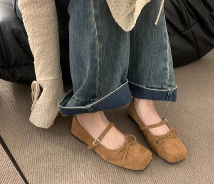 OrthoCare | Square Toe Mary Jane Mule Flats