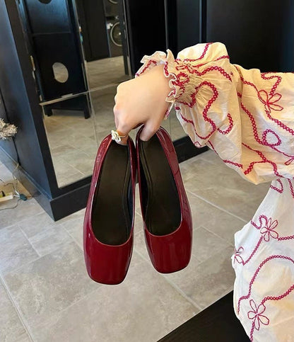OrthoCare | Polka Dot Faux Fur Trim Loafers