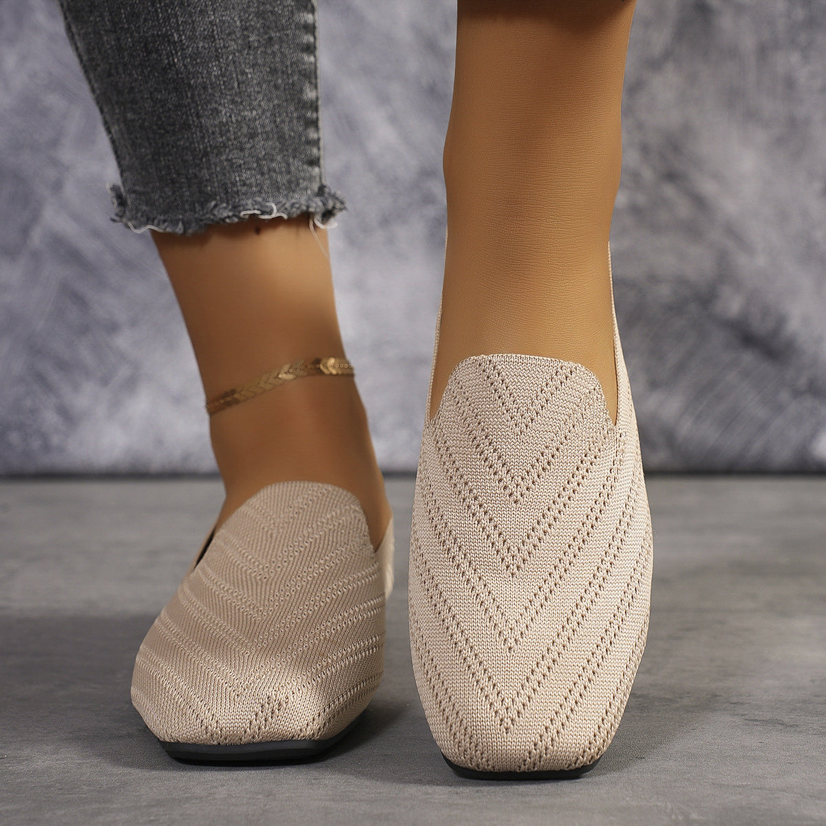 Anoura | Women’s Orthopedic Knit Slip-On Loafers
