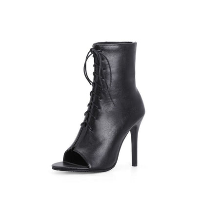Valora | Women’s Orthopedic Peep Toe Stiletto Ankle Booties