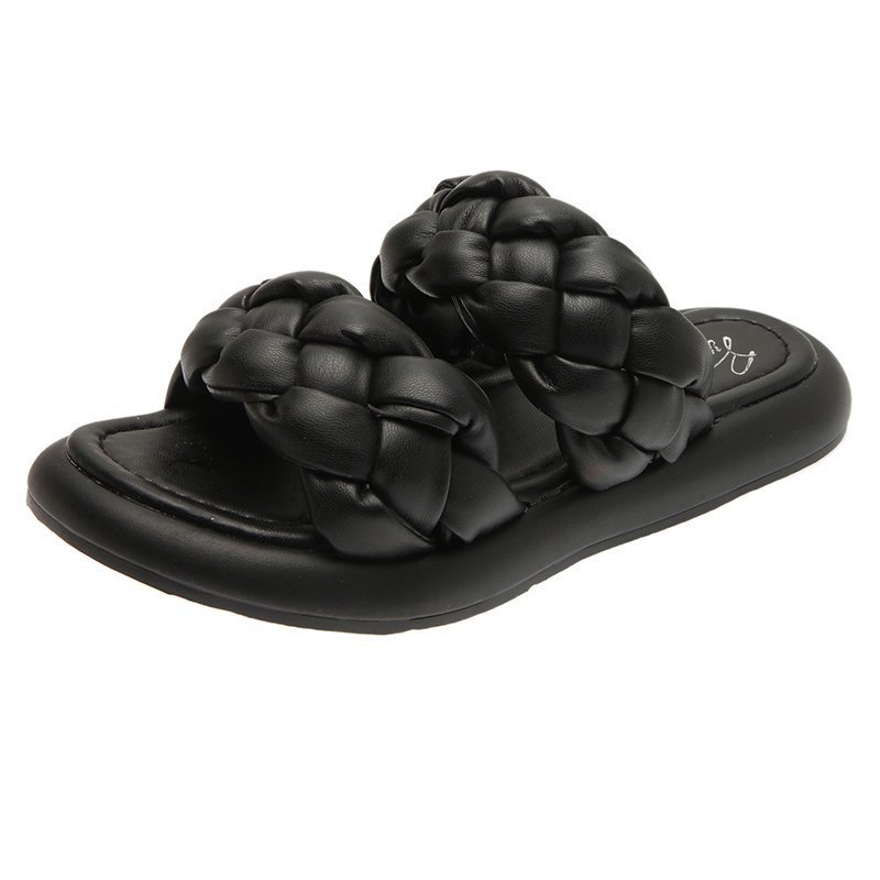 Bettina | Women’s Orthopedic Braided Double Strap Slide Sandals