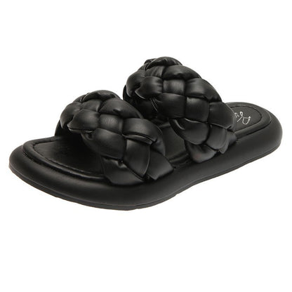 Bettina | Women’s Orthopedic Braided Double Strap Slide Sandals