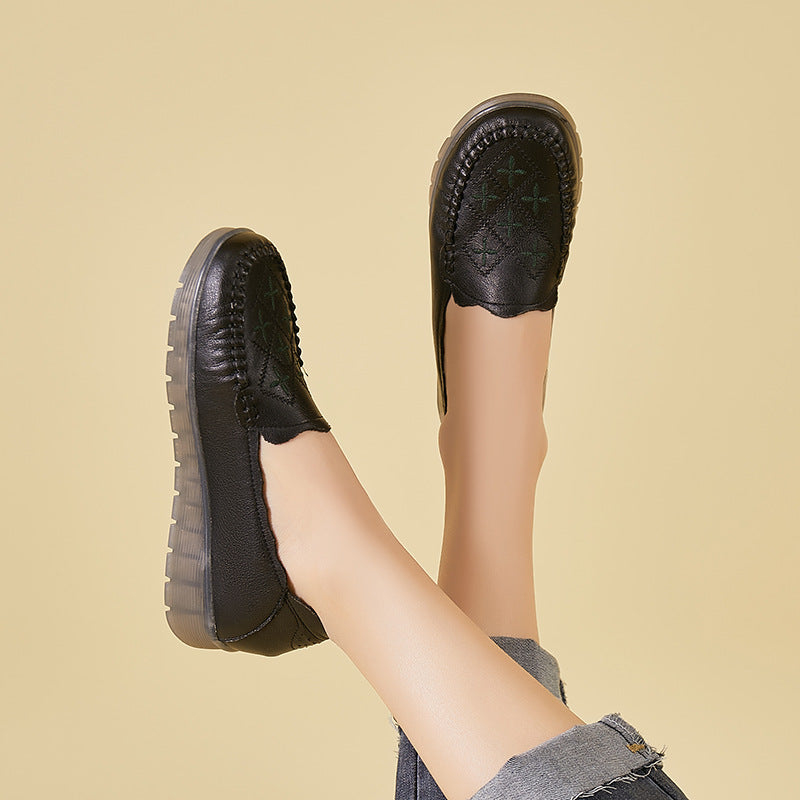 OrthoCare Women’s Perforated Loafers – Breathable Lightweight Comfort Slip-On Shoes