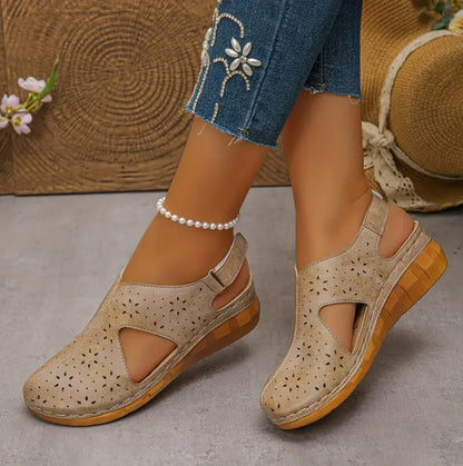 OrthoCare Wedge Sandals - Breathable Fishmouth Design
