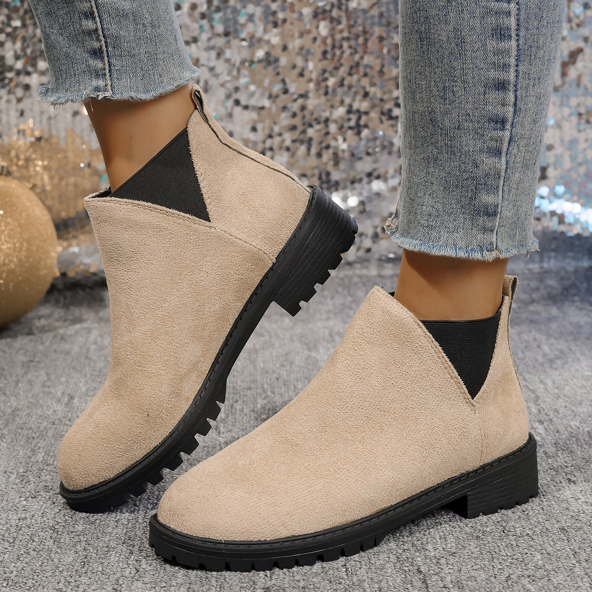 OrthoCare Women's Chunky Heel Martin Boots