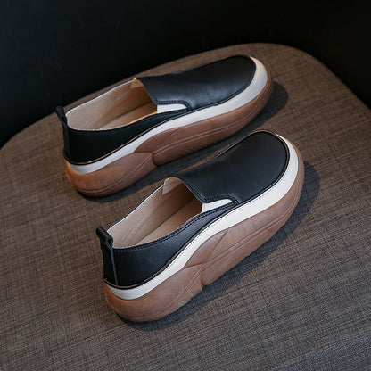 Orthopedic Platform Loafers – Cushioned Slip-On Comfort Walking Shoes
