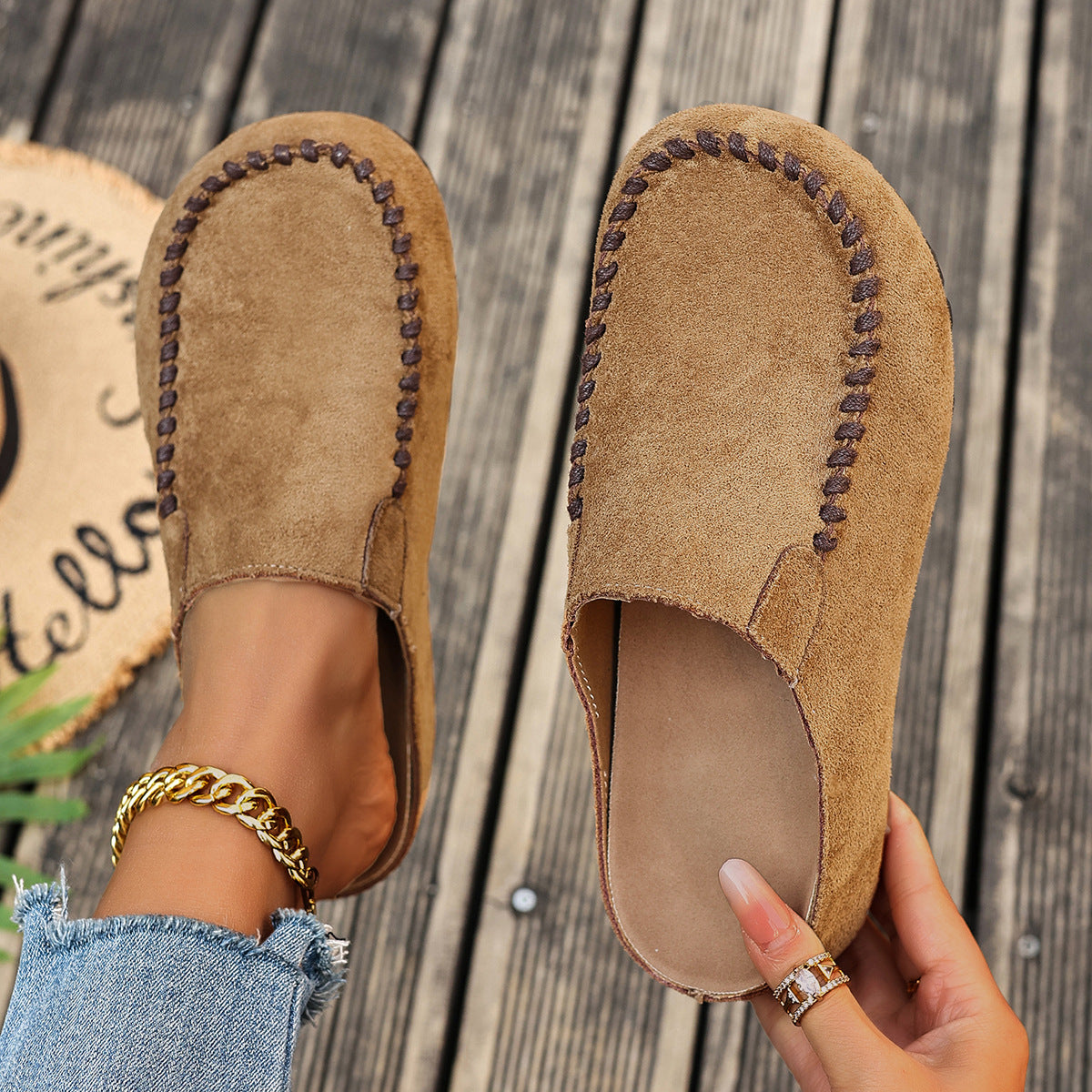 OrthoCare Closed Slippers With Thick Soles - Unique