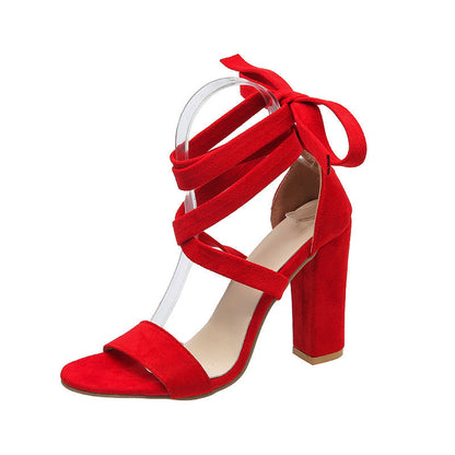 OrthoCare Unique High Heel Sandals With Ankle Strap