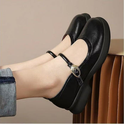 Jane | Orthopedic Classic  Comfort Flats with Adjustable Strap