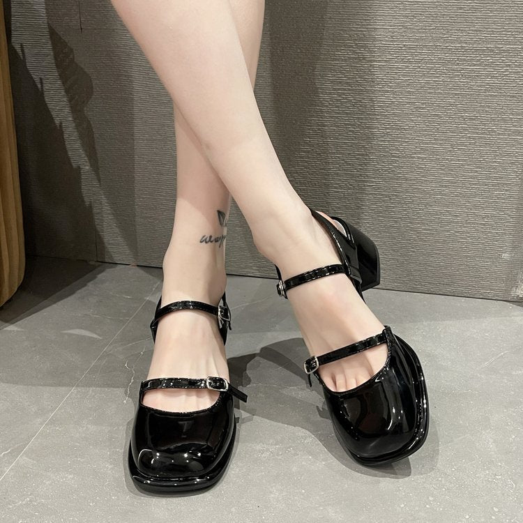 OrthoCare Mary Jane Shoes - Korean Style, Thick And Unique Heel