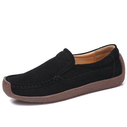 OrthoCare Women’s Suede Slip-On Loafers – Lightweight Comfort Casual Shoes