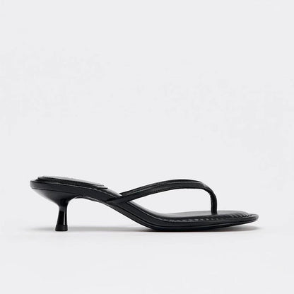Queniva | Women’s Orthopedic Kitten Heel Thong Sandals