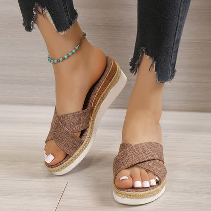 OrthoCare Hemp Wedge Sandals - Summer Uniqueness