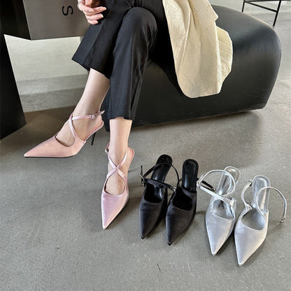 OrthoCare Pointed-Toe Slingback Heels