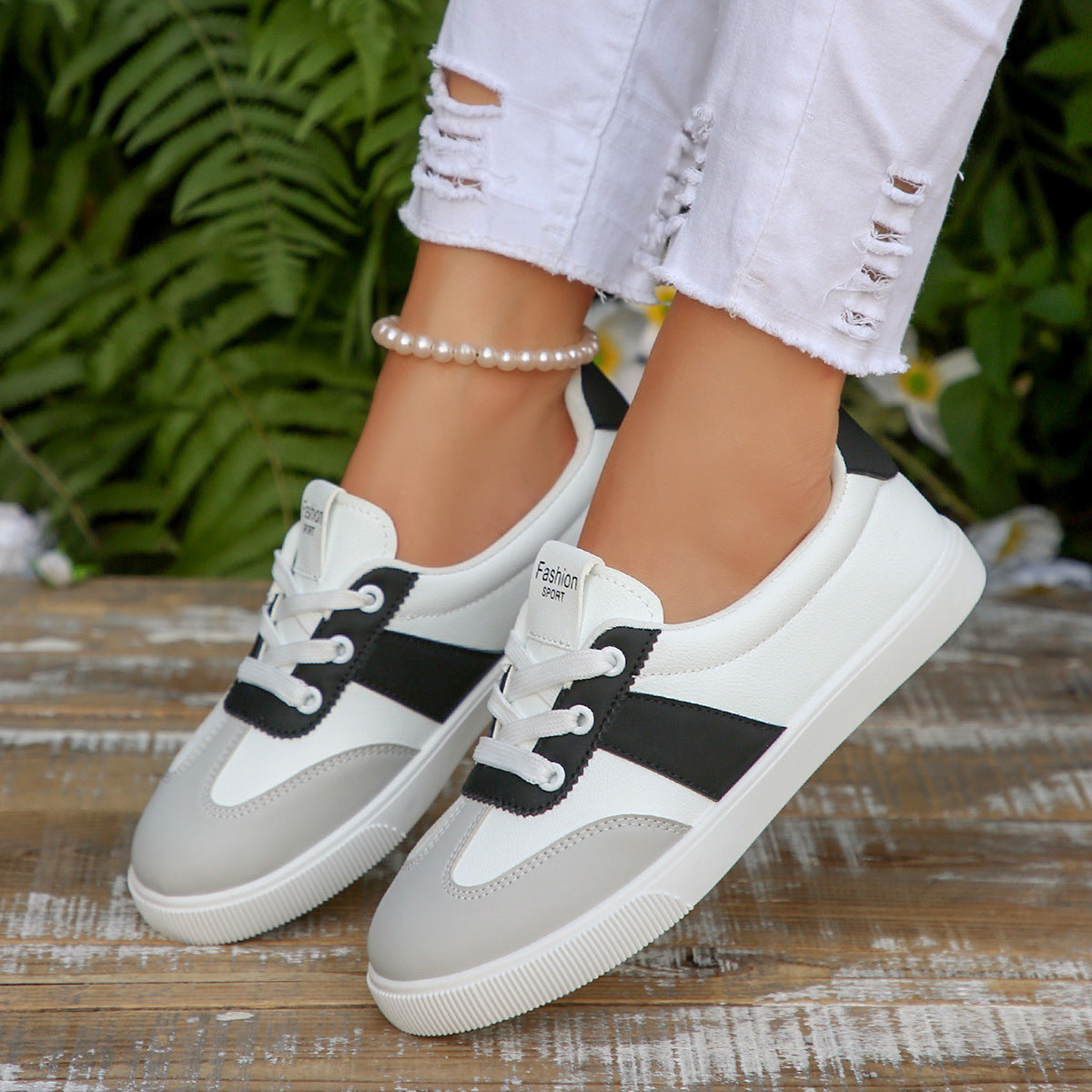 Avenly | Women’s Orthopedic Color Block Casual Sneakers