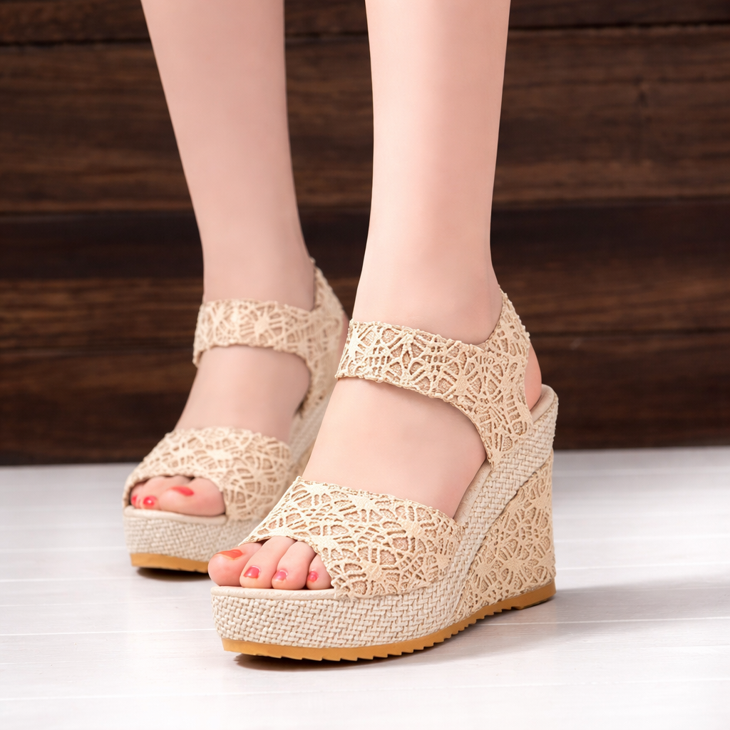 OrthoCare Flat-Bottomed High-Heeled Sandals - Unique Elegance