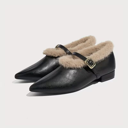 OrthoCare Sheepskin Ankle Shoes - Supportive Strap
