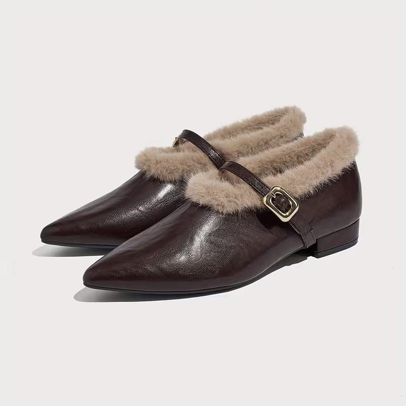 OrthoCare Sheepskin Ankle Shoes - Supportive Strap