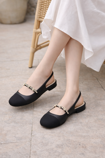 OrthoCare Flat Shoes - Square Toe Elastic Band